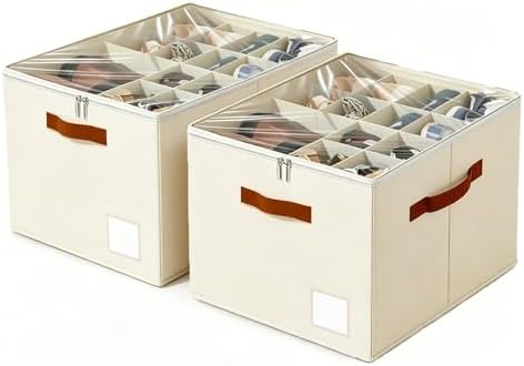Shoe Organizer, Clear Foldable Storage with Support Base for Bedroom Closet by Unknown