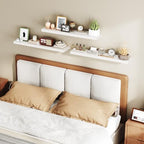 RALGEND Floating Shelves for Wall, 31.5" Long Wall Shelf Set of 3 with Invisible Brackets, Hanging Shelves Farmhouse Home Decor for Bathroom, Living Room, Bedroom, White 8301BJP3WT - Image 5