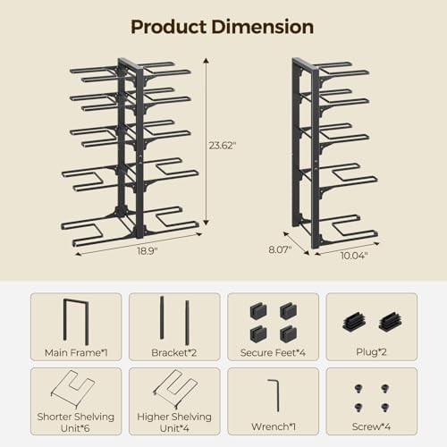 LAMU 10-Tier Heavy Duty Pots and Pans Organizer under Cabinet, 23.6" H - Image 5