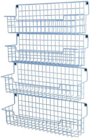 Spice Rack Wall Mount, 4 Pack Spice Organizer, Light Blue by AURIKAR
