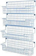 Spice Rack Wall Mount, 4 Pack Spice Organizer, Light Blue by AURIKAR