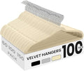 SONGMICS Velvet Hangers 100 Pack, Non-Slip, Heavy-Duty, Space-Saving by SONGMICSbySONGMICSHOME