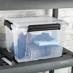 Sterilite Gasket Storage Box with Lids for Home & Office, 34 Quart, 4-Pack - Image 5