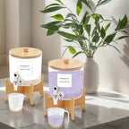 Laundry Detergent Dispenser, 88 oz / 2.5L Fabric Softener Dispenser for Laundry Room Organization, Detergent Holder with Stainless-Steel Spigot, Laundry Soap Container (2 Sets) - Image 6