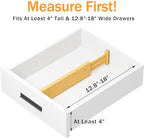 Bamboo Drawer Dividers, 4" High Drawer Organizers for Clothes/Utensils - Image 2