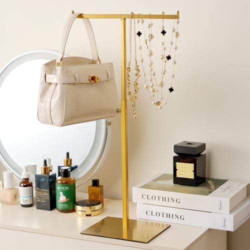 Purse Display Stand Set of 2 Jewelry Tower Stainless Steel - Image 3
