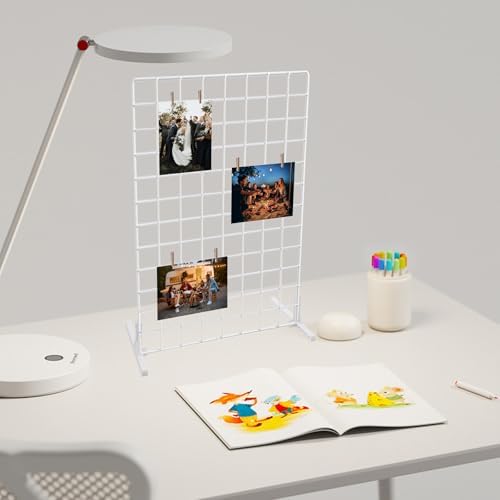 2 Sets Grid Wall Countertop Decorative Panel for Photo Display - Image 2