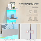HOOBRO Floating Wall Shelves with LED Lights, Floating Shelf Wall Mounted - Image 5