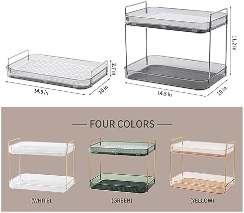 Coffee Bar Accessories, Station Organizers,Large Capacity Storage with Drain Board,Whisky Tray,Mug Tea Cup Holder Coffee Bar Organizer, Smoky Gray - Image 5