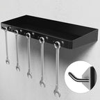 SUNTECH Garage Paper Towel Holder with 2 Shelves, Wall-Mount (Black) - Image 3