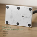 Matte Black Freestanding Toilet Paper Holder with Marble Base Stand - Image 7