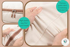 Chaos Cleared Canvas Storage Bags Designer Organizer for Underbed 2 Pack – Seasonal Storage for Sweaters, Blankets, Linens & Garments – Foldable Design with Zip & Window, Moth-Proof Space Saver - Image 5