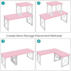 ELITEROO Desktop Shelf, 2 Tier Independent Stackable Desk Stand - Image 6