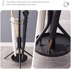 Kitsanery Coat Rack Freestanding,Metal Coat Tree with Umbrella Holder,Hat and Coat Rack Stand for Entryway, Hallway, Living Room, Bedroom (Black) - Image 5