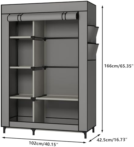 Calmootey Portable Closet Organizer, Space-Saving Storage System for Home - Image 3