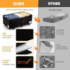 Under Bed Storage with Wheels, Dorm Room Organizer for Clothes Shoes Toys - Image 3