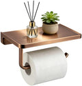 TRUSTMI Toilet Paper Holder with Shelf & Phone Stand, Brushed Rose Gold by TRUSTMI