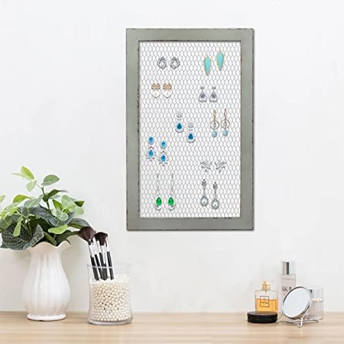 SOFE Rustic Chicken Wire Bulletin Board, Grid Wall Panel 18 × 29" - Image 6