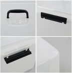 4-Pack 17.5 Quart Clear Storage Box, Plastic Storage Bins with Lids - Image 3