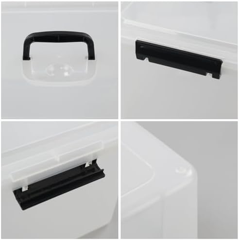 4-Pack 17.5 Quart Clear Storage Box, Plastic Storage Bins with Lids - Image 3