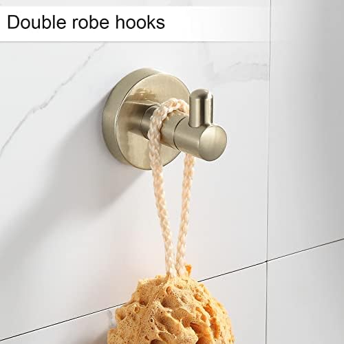 BGL Bathroom Accessory Set Brushed Gold 4 Pieces Towel Rack Set - Image 5