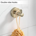 BGL Bathroom Accessory Set Brushed Gold 4 Pieces Towel Rack Set - Image 5