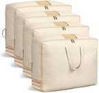 Soft Canvas Storage Bags for Comforters, Blankets, Beddings, Quilt, Clothes by Karceyworth
