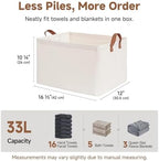 StorageWorks Storage Basket for Shelves, Storage Bins, Natural, 2-Pack - Image 3
