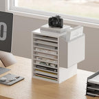 Unionly 10Tier Adjustable Mail Sorter,Wood Paper Organizer for Class,Office - Image 2