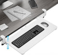 Large Keyboard Tray Under Desk, Pull Out Keyboard & Mouse Tray for Typing by XyndyxErgonomicDesign