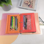 YoeeJob Pencil Pouch for 3 Ring Binder, Zipper Pencil Pouches Bulk, Pencil Case Pouch with Clear Window for Class, School, Office, Red, 24 Packs - Image 4