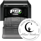 Custom Made Library Stamp - PSI Pre-Inked Praying Crescent Design for Muslim Families - Personalized Return Library Stamp - Custom Library Stamp for Books, Schools, and Home Libraries - Image 2