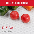 Cooyes French Door Refrigerator Liners 17.7" x 36", Absorbent Strong Grip Fridge Mats Machine Washable, Non-Adhesive Refrigerator Shelf Liner for Fridge Bins & Kitchen Cabinets - Image 3
