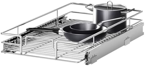 Pull Out Cabinet Organizer 10½" W x 18" D, Heavy Duty Cabinet Pull Out Shelves, Slide Out Drawers Organization for Kitchen Cabinets Bathroom by Unknown