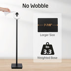 KES Freestanding Toilet Paper Holder Stand with Weighted Base, Black, 26" - Image 4
