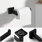 JOPOFI 10 Piece Towel Bar Set - 15.7Inch Bath Towel Holder - Matte Black - Image 4