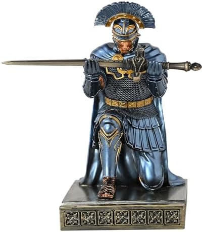 Centurion Cloak Warrior Pen Holder Phone Stand for Desktop Blue - Image 6