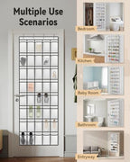 dodowin Over Door Shoe Organizers, 2 Pack, 40 Pockets Each, White - Image 2