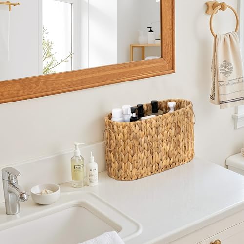StorageWorks Toilet Paper Storage Basket, Wicker Toilet Paper Holder - Image 6