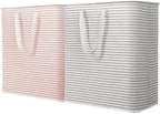 Lifewit 100L Large Laundry Baskets, Laundry Hampers Bags, 2 Pack, Grey&Pink by Lifewit
