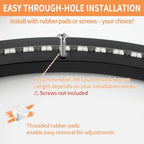 TamBee 20 Inch Lazy Susan Bearing Base, 450 LBS Load Capacity Heavy-Duty Mute Turntable Ring Lazy Susan Hardware for Dining Table, DIY Projects (Black) - Image 5