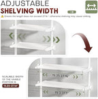 Goovilla Over The Toilet Storage Shelf, 64-124inch(H) 15-27inch(W), White - Image 4