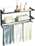 VOTZAAQ Black Towel Racks for Bathroom, Stainless Steel, 32 Inch by VOTZAAQ