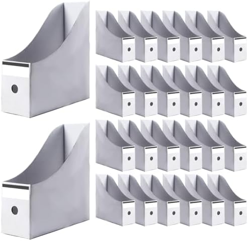 Kraft Magazine File Holder Document Folders Organizer 24 Pack by Voittozege