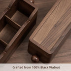 Solid Wood Remote Control Holder, Table Desk Organizer Caddy - Image 4