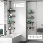 DAOYA Corner Shower Caddy Tension Pole Bronze Tension Rod Shower Organizer - Image 6