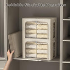 FHSQX 6 Pack Clothes Storage Bins,Beige, 15.7x11.8x9.8inch(30L) - Image 5