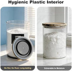 2 Pack 1 Gallon Glass Laundry Detergent Dispenser for Powder-Black - Image 7