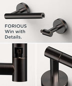 FORIOUS Commercial Toilet Paper Holder Wall Mount Bathroom Tissue Holder - Image 5