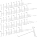 60 Pack Grid Wall Display Hooks, Metal Gridwall Accessories for Retail Stores, Trade Shows, Art and Craft Displays (White, 6 Inch) by Unknown